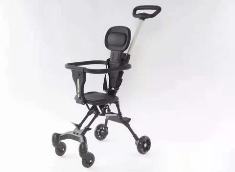 Baby Stroller, Foldable Four-wheeled