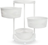 Round Rotating Storage Shelf, 3-Tier Storage, Kitchen