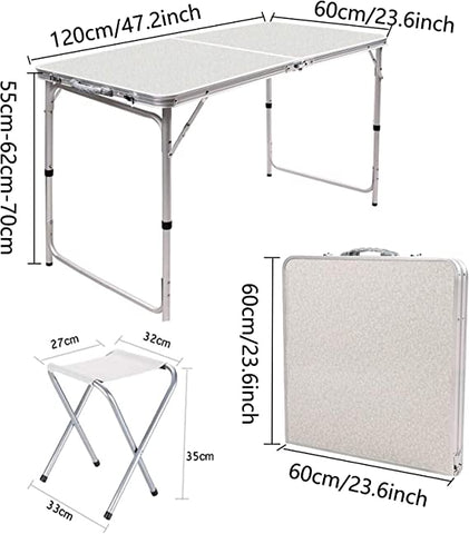 Picnic Table with 4 Chair 90X60 cm