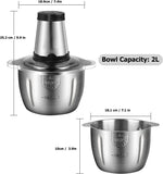 Meat Grinder Chopper 3L Stainless Steel