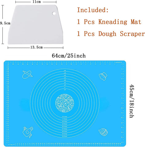 Baking Mats with Measurements 25" x 18",Non stick