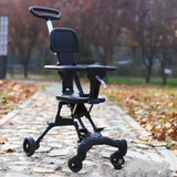 Baby Stroller, Foldable Four-wheeled