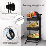 3 Tier Rolling Storage Cart with Wheels