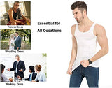 Mens Slimming Body Shaper Vest Abdomen Slim Shirt