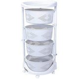 Round Rotating Storage Shelf, 4-Tier Storage , Kitchen